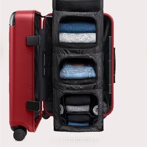 Stylish Red Solgaard Travel Closet Suitcase